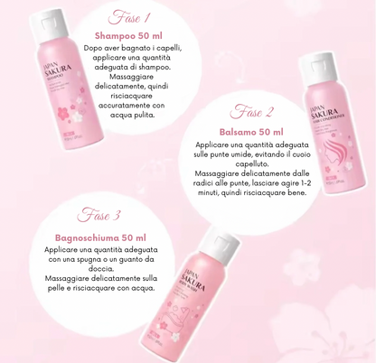 Set Corpo e Capelli Sakura (3 pezzi)